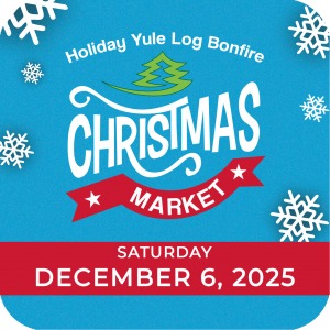 Holiday Yule Log Bonfire & Holiday Marketplace